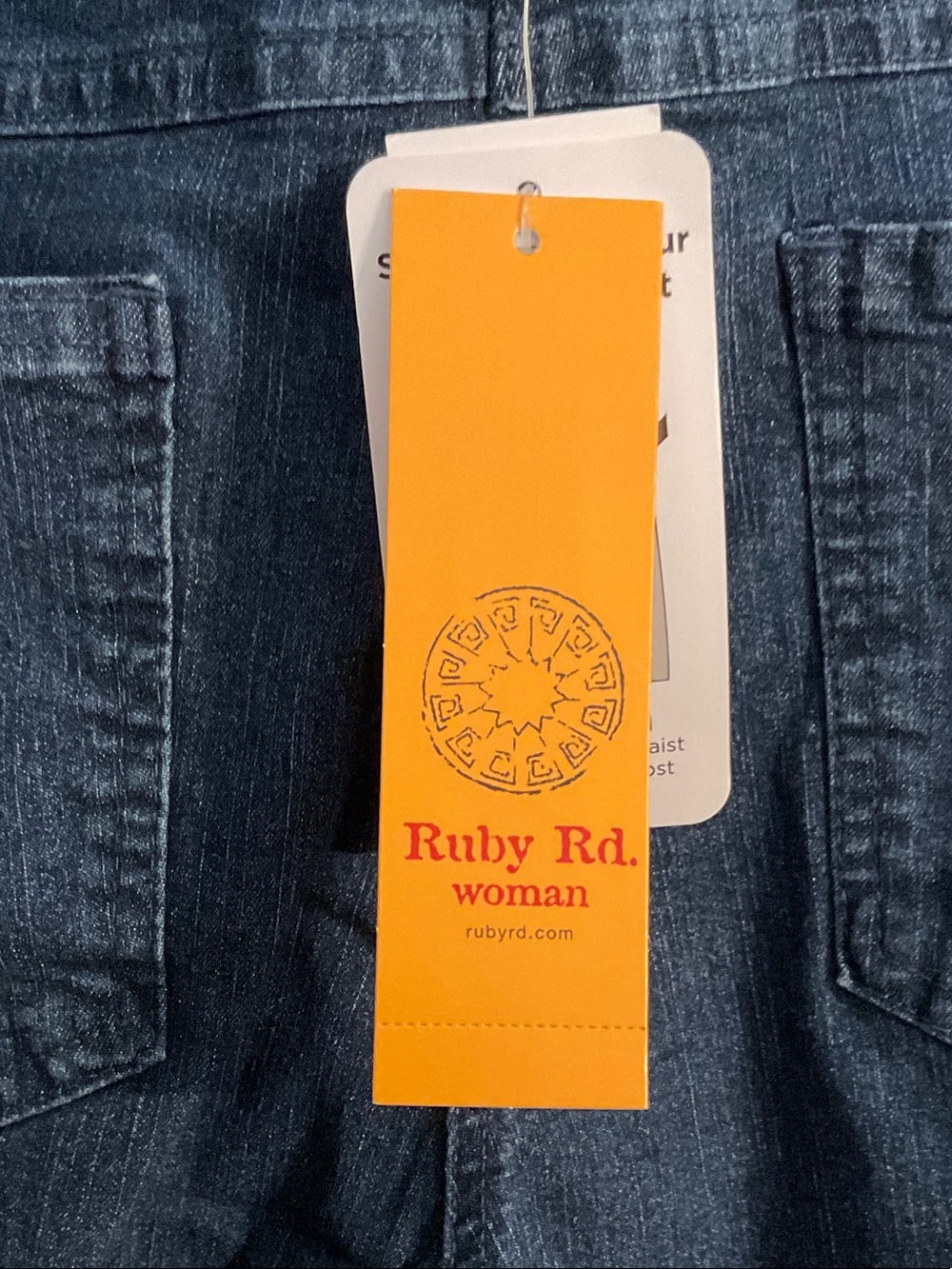 Ruby Rd. Dark Blue Ankle-Length Stretch Jeans - Picture 6 of 8